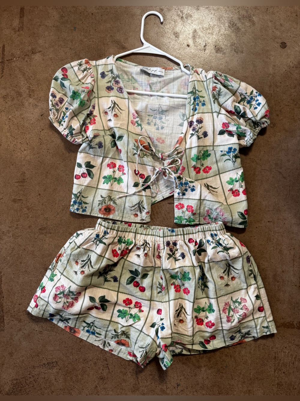 Petal + Pup Two-Piece Crop Top & Shorts Set